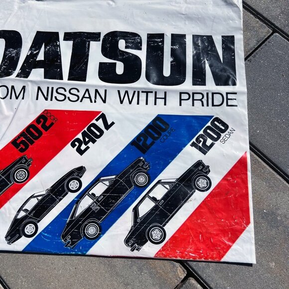 1970s Datsun Car Dealer Advertising Bag Vintage - Picture 3 of 7
